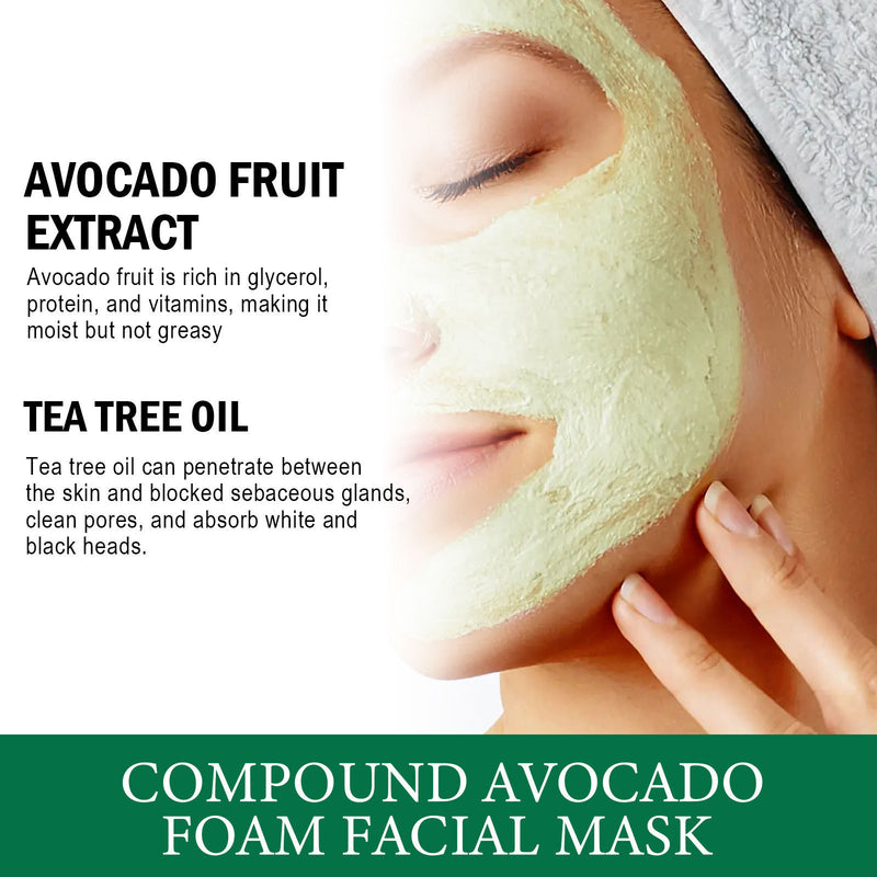 Avocado Fruit Foam Mask Oil Control Deep Cleaning