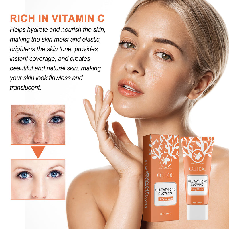 Brightening Skin Color Cover Fleck Acne Marks Natural Lazy No Makeup Cream