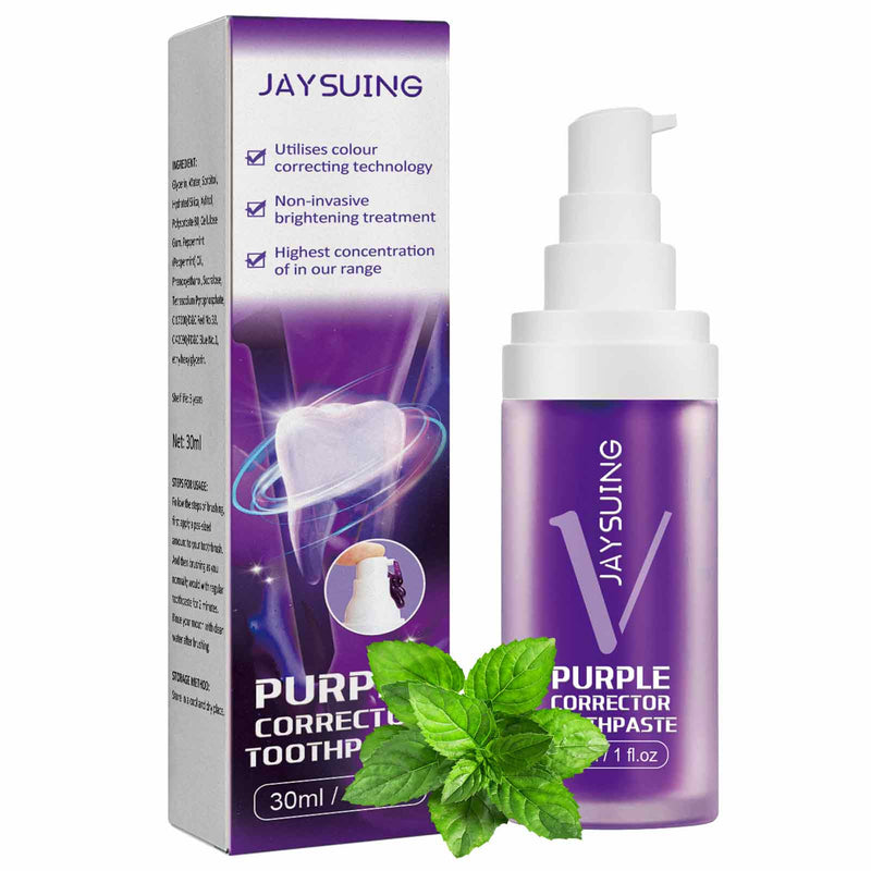 V34 Purple Safe Teeth Whitening Toothpaste