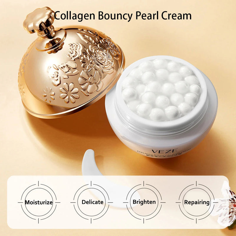 Skin Care Set 24K Gold Nicotinamide Face Essence Collagen Face Cream Moisturizing Face Mask Brighten Eye Cream Crystal Eye Patch