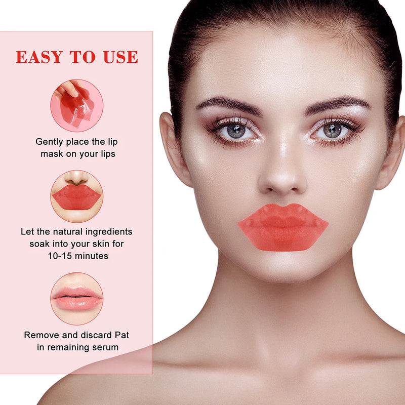 Cherry Vitamin Lip Mask Mositurizing Skin Improve Dry Remove Dead Skin Lip Patches  Brighten Colors Skin Care Patches for Lip