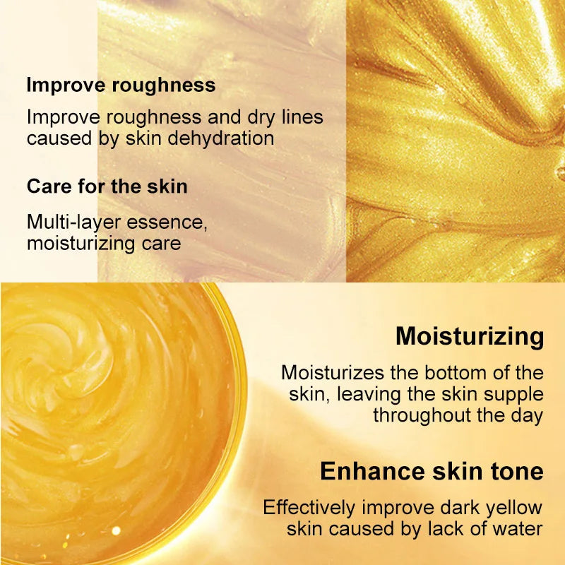 120g 24K Golden Face Cream Collagen Moisturizer Moisturizing Cream Sleeping Mask Firming Nourishing Hydrating Face Skin Care