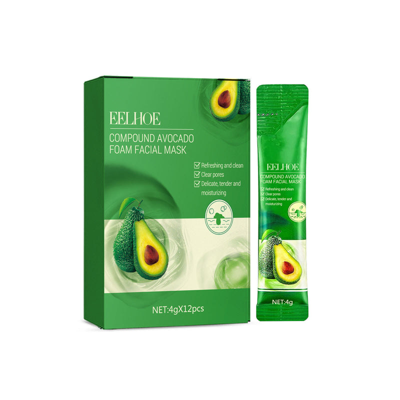 Avocado Fruit Foam Mask Oil Control Deep Cleaning