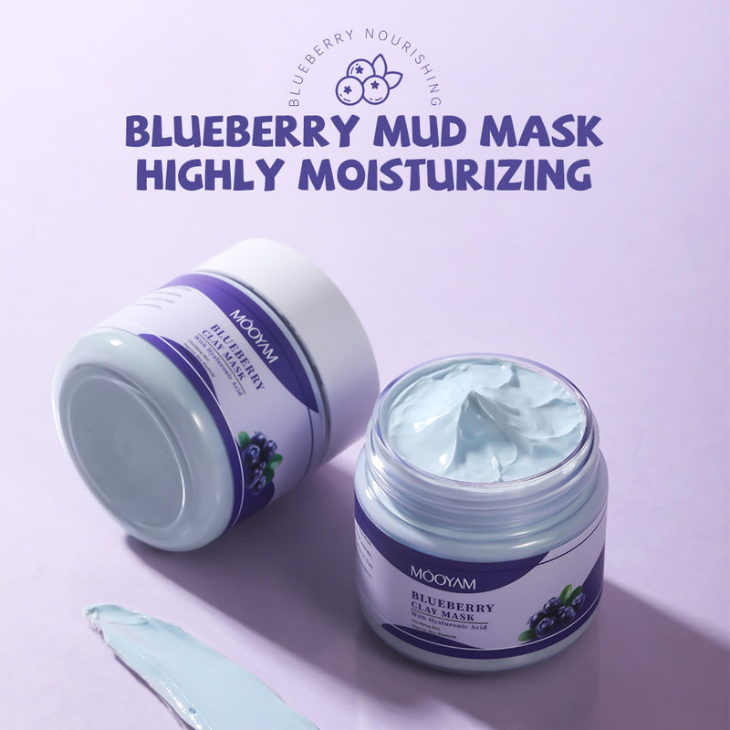 Cleansing And Pore Refining Blackhead Removing Blueberry Clay Mask